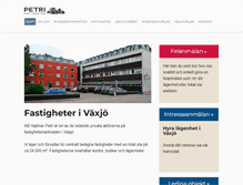 Tablet Screenshot of hjalmarpetri.se